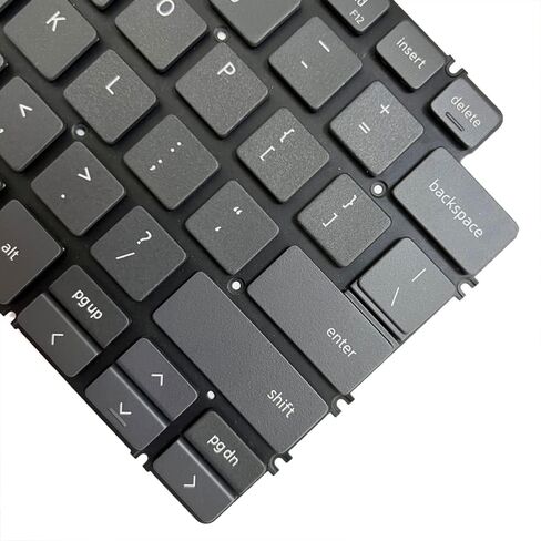 لوحة مفاتيح للكمبيوتر المحمول Huasheng Suda في الولايات المتحدة مع بديل بإضاءة خلفية لجهاز DELL Inspiron 7490 Vostro 5390 5391 5490 5590 Latitude 3301 3410 (أسود) in Saudi Arabia