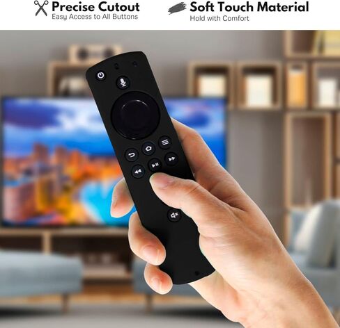 أغطية جهاز التحكم عن بعد من السيليكون الفاخر من navor - متوافقة مع جهاز التحكم عن بعد Alexa Voice الجديد تمامًا لـ TV Stick 4K، TV Stick (الجيل الثاني) TV (الجيل الثالث) - غطاء حماية عن بعد مضاد للانزلاق ومقاوم للصدمات in Kuwait