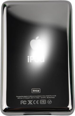 Stainless Steel Metal Back Cover Housing for Repair and Replacement, Compatible with iPod Classic 6th/7th Generation, Video 5th/5.5th Generation Thin Model (80GB) (160GB) in Saudi Arabia
