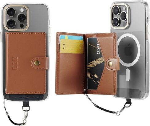 Phone Wallet Magnetic,Compatible with Apple Magsafe Wallet for iPhone 16/15/14 Pro Max/14 Pro/14 Plus/13/12 Series,Vegan Leather Magnetic Wallet with 5 Card Holders/RFID Blocking,Light Blue in Saudi Arabia