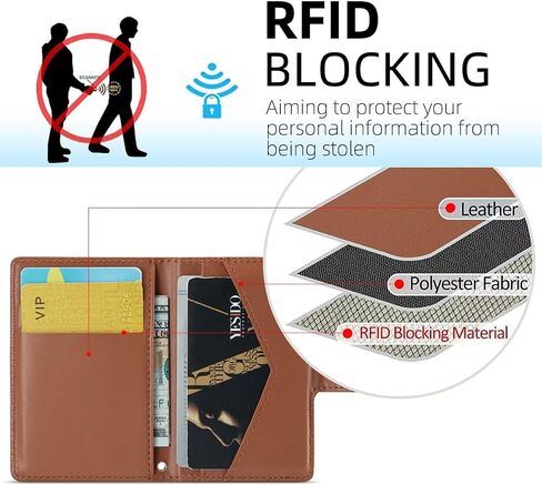 Phone Wallet Magnetic,Compatible with Apple Magsafe Wallet for iPhone 16/15/14 Pro Max/14 Pro/14 Plus/13/12 Series,Vegan Leather Magnetic Wallet with 5 Card Holders/RFID Blocking,Light Blue in Saudi Arabia