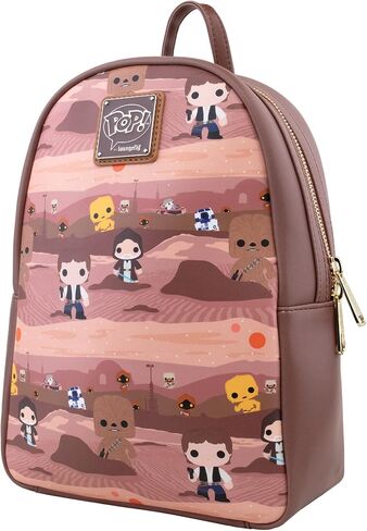 Loungefly: Star Wars - Hans Solo and Chewbacca on Tatooine Mini Backpack, Amazon Exclusive, Multicolor (STBK0239) in Saudi Arabia