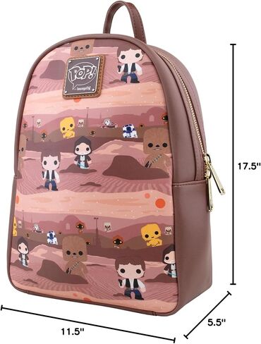 Loungefly: Star Wars - Hans Solo and Chewbacca on Tatooine Mini Backpack, Amazon Exclusive, Multicolor (STBK0239) in Saudi Arabia