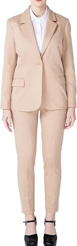 Marycrafts Women's Business Blazer Pant Suit Set for Work in Kuwait