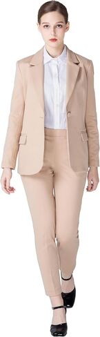 Marycrafts Women's Business Blazer Pant Suit Set for Work in Kuwait
