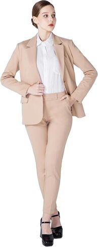 Marycrafts Women's Business Blazer Pant Suit Set for Work in Kuwait