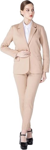 Marycrafts Women's Business Blazer Pant Suit Set for Work in Kuwait