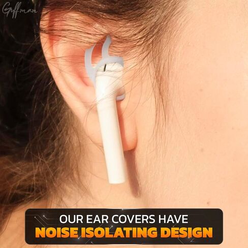 Apple IPhone Headphone Ear Covers - 4Pairs Replacement Earbud Tips EarPods 11,12,13,14 Apple Accessories Anti Slip Soft Cover 1,2 AirPod Ear Tips- Silicone Earbud Tips AirPods Ear Hook AirPod Pro Tips in Saudi Arabia