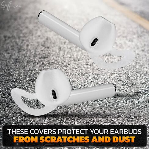 Apple IPhone Headphone Ear Covers - 4Pairs Replacement Earbud Tips EarPods 11,12,13,14 Apple Accessories Anti Slip Soft Cover 1,2 AirPod Ear Tips- Silicone Earbud Tips AirPods Ear Hook AirPod Pro Tips in Saudi Arabia