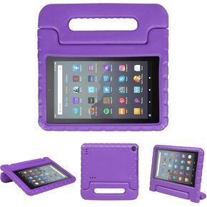 Kids Case for Fire 7 Inch Tablet 9th/7th/5th Generation Tablet (2019/2017/2015 Release) Kid-Proof & Shockproof Case Sturdy Soft Durable EVA Protective Cover with Convenient Handle, Blue