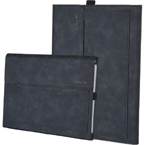 Microsoft Surface Pro 11 / Pro 10 / Pro 9 13 Inch Case, Multiple Angle Viewing Portfolio Business Cover with Pocket & Stylus Holder, Compatible with Type Cover Keyboard. (Graphite)