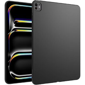 for New iPad Pro 13 Inch Case M4 (2024 Model, 7th Generation), Slim Design Soft TPU Protective Cover for 2024 iPad Pro 13-inch M4, 7th Generation Tablet, Black