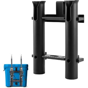 Cooler Fishing Rod Holder, Fishing Rod Rack for Boat, Fishing Rod Holder for YETI Coolers and RTIC Coolers,with Tie-Down Slot Cooler Accessories