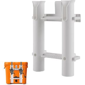 Cooler Fishing Rod Holder, Fishing Rod Rack for Boat, Fishing Rod Holder for YETI Coolers and RTIC Coolers,with Tie-Down Slot Cooler Accessories