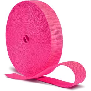 12 Yards Webbing 1 Inch Wide Polypropylene Webbing Strap 1" Webbing Strapping for Bags/Lawn Chair/Pool Solar Cover DIY Crafting
