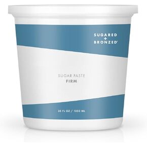 SUGARED + BRONZED SUGAR PASTE - MEDIUM. Sugaring Paste Ideal for Fine/Soft Hair on Arms, Legs, Underarms, Brazilian, Bikini, and/or Back for Medium and Advanced Skill Levels.