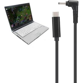 ASHATA Power Adapter Cable,Type-C to DC3.0mm1.1mm Notebook Power Cord,Pure Copper Type-C Male to 3.0mm X 1.1mm DC Laptop Adapter Cable for Acer//Ultrabook