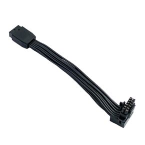 12VHPWR PCI-e 5.0 16 Pin Female to Male Extension Cable,90 Degree Angle 600W 16AWG GPU Power Adapter for Graphic Card 12+4pin RTX 3090Ti 4070Ti 4080 4090（Cable B