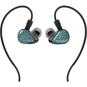 TOPPING Arpegear Hane in Ear Monitor Headphone with Feathered Backplate,Studio-Grade Acoustic Performance,16-Tuning Combinations,Detachable Cable, Durable Quality (Black)