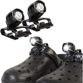 LED Clogs Shoes Light 2 Pcs,for Headlights for Croc 72 Hours in The Dark,for Dog Walking,Handy Camping,Night Running Gifts