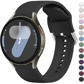 AK for Samsung Galaxy Watch 7 Band 40mm 44mm / Galaxy Watch FE Bands 40mm, 20mm Soft Silicone No Gap Sport Band Adjustable Replacement Strap for Galaxy Watch 7 Band Women Men
