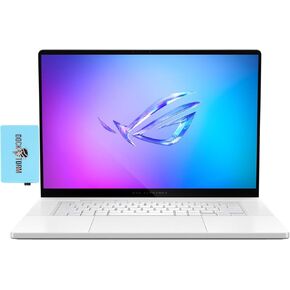 ASUS Zephyrus G16 GA605 Gaming & Entertainment Laptop (AMD Ryzen AI 9 HX 370 12-Core, 32GB LPDDR5X 7466MHz RAM, 1TB SSD, GeForce RTX 4060, 16.0" 240 Hz Win 11 Pro) with Dockztorm Hub