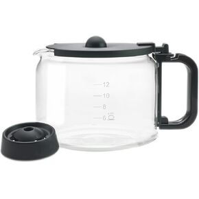 12-Cup Carafe Replacement for Keurig K Duo and K Duo Essentials Coffee Makers – Made in the USA – Borosilicate Glass – Dishwasher & Microwave Safe
