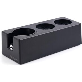 Tamping Station Black Espresso Tamper Station Plastic Portafilter Holder Tamper Holder Station for 51/54/58mm Portafilters, Tamper and Distributor