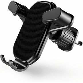 Car Vent Phone Mount Gravity Cell Phone Holder for All Phones iPhone Samsung （Black）