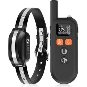 Dog Training Collar Shock Collar with Remote Training Modes, Beep,PD 516 Vibration and Shock, Up to 1000 ft Remote Range, Rainproof for Small Medium Large Dogs, Black