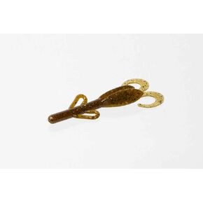 Zoom Bait 145284 Midsize 4.5" Brush Hog 10pk Green Pumpkin Magic, Multicolor, One Size
