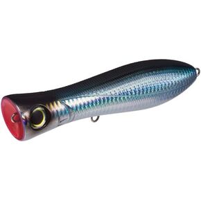 Duel Yo-Zuri R1154-CHBL Bull Pop Floating Lure, Holographic Black