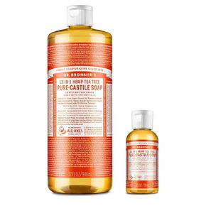 Dr. Bronner's Pure-Castile Liquid Soap – Citrus Bundle. 32 oz. Bottle and 2 oz. Travel Bottle