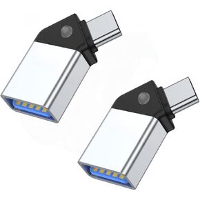 cema Adapter 45° Angled Fuel Gun Type-c to USB3.0 Indicator Light Notebook Card Reader USB Flash Drive (Space Gray)