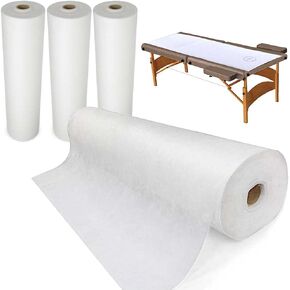 PandaSpa Disposable Non Woven Bed Sheet Roll 30 gsm Precut Hole Massage Table Paper Roll Bedsheet
