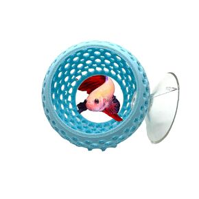 إخفاء لمبة بيتا CTWPets | زينة حوض السمك بيتا ريست | كهف حوض السمك مع كوب شفط لخزان الأسماك الصغيرة، وموئل بيتا، ومخبأ الروبيان، والديكور المائي (حلم مينتي)