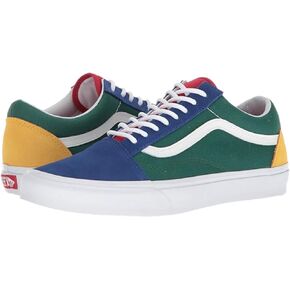 Vans Men's Old Skool, (Vans Yacht Club) Blue/Green/Yellow, Size 4