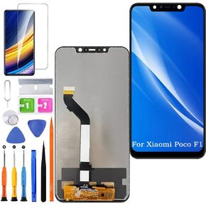 Screen Replacement for Xiaomi Poco F1 Original, M1805E10A LCD Touch Panel Display Digitizer Assembly Repair Parts with Kit