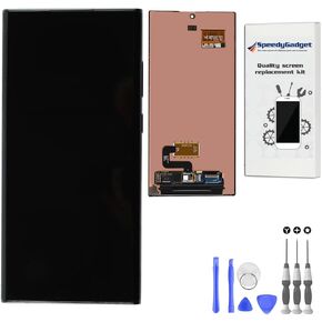 [Phantom Black Frame] for Samsung Galaxy S22 Ultra 6.8" Inch AMOLED Display Touch Screen Digitizer Replacement LCD