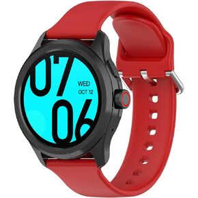 Sport Band Compatible with Ticwatch Pro 5 Enduro/Pro 5/iTouch Air 3 44mm Smartwatch-24mm Width Silicone Watch Strap Quick Release Watch Band