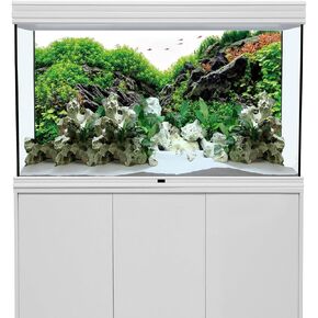 AWERT 36x18 inches Stone Aquarium Background Aquatic Plant River Bed & Lake Fish Tank Background Seaweed Aquarium Background Vinyl Background