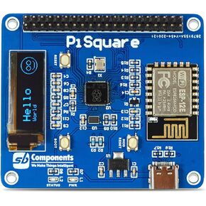 PiSquare - A Raspberry Pi HAT Based on RP2040 and ESP-12E Module, Made to Use Multiple Raspberry Pi Hats, Run Multiple Raspberry Pi Hats Wirelessly