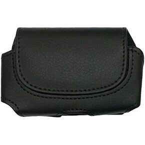 Premium Classic Style Pouch case with Belt Clip for Medtronic Minimed Insulin Pump (US Version) (Black/Horizontal/1)