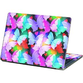 غلاف لامع لامع من MightySkins متوافق مع Apple MacBook Pro 13" M2 (2022) - حماية من الفراشات المنشورية، لمسة نهائية لامعة متينة شديدة اللمعان، سهلة الاستخدام وتغيير الأنماط، صُنعت في الولايات المتحدة الأمريكية