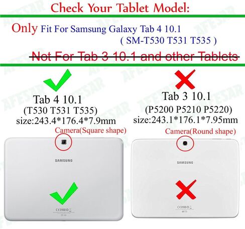 حافظة حماية ذكية SM-T530 T531 لجهاز سامسونج جالاكسي تاب 4 10.1 تابلت رفيعة للغاية قابلة للطي من جلد البولي يوريثان مع خاصية النوم والاستيقاظ التلقائي المغناطيسي (أسود) in Saudi Arabia
