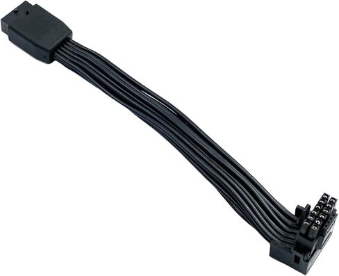 12VHPWR PCI-e 5.0 16 Pin أنثى إلى ذكر تمديد كابل، زاوية 90 درجة 600W 16AWG GPU محول الطاقة لبطاقة الرسومات 12+4pin RTX 3090Ti 4070Ti 4080 4090 (كابل B) in Kuwait