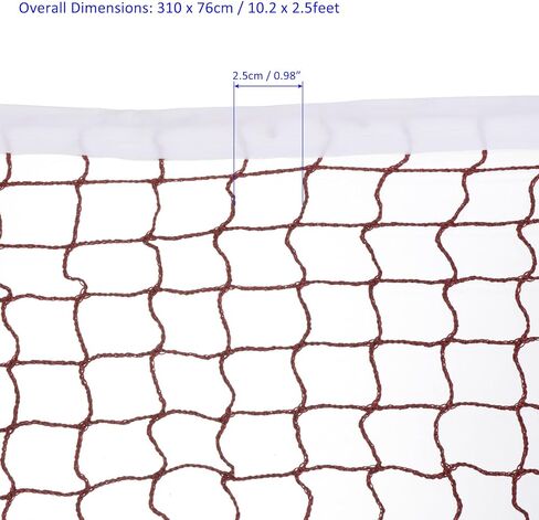 Foldable Badminton Net - Portable Badminton Durable Badminton Replacement Net Polypropylene Sports Net for Indoor Outdoor Backyard (14x2.5ft, Red) in Kuwait