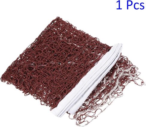Foldable Badminton Net - Portable Badminton Durable Badminton Replacement Net Polypropylene Sports Net for Indoor Outdoor Backyard (14x2.5ft, Red) in Kuwait