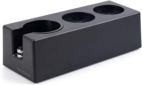 Tamping Station Black Espresso Tamper Station Plastic Portafilter Holder Tamper Holder Station for 51/54/58mm Portafilters, Tamper and Distributor in Saudi Arabia