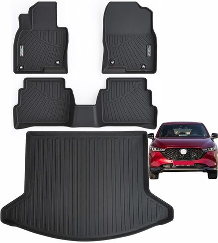 Floor Mats&Trunk Mat for Honda Odyssey 2018-2023 2024, 3 Rows Full Set with Cargo Liner,TPE All Weather Protection Car Floor Liners Accessory Custom Fit for Honda Odyssey-Black in Saudi Arabia